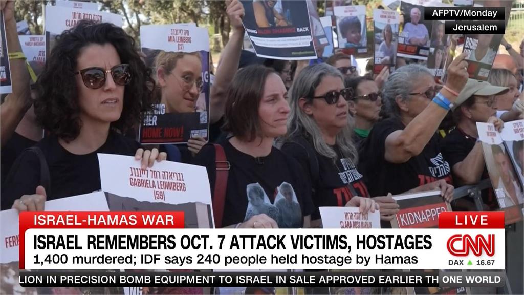 以色列仍有240人質失聯　數百民眾聚集「哭牆」舉行燭光紀念　為遭擄人質祈禱