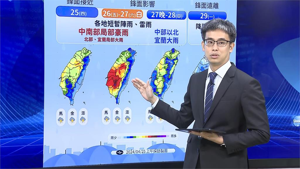 鋒面報到降雨熱區在這裡 雨下到「這一天」下週又有鋒面來