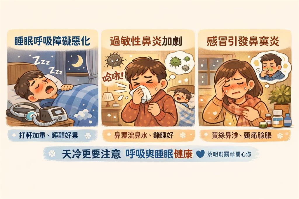 低溫來襲不是多睡覺就好？醫囑小心冬天常見「3呼吸道疾病」找上門