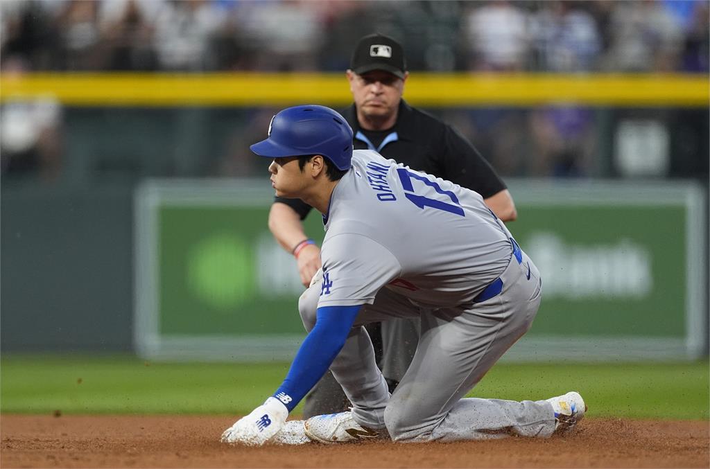 MLB（影）／大谷翔平場上打暗號！要捕手隊友和他雙盜壘　第59盜是這樣完成的