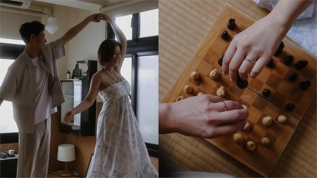 劉品言閃婚連晨翔「孕肚曝光」…2人健身「甜蜜互動」開心到轉圈!