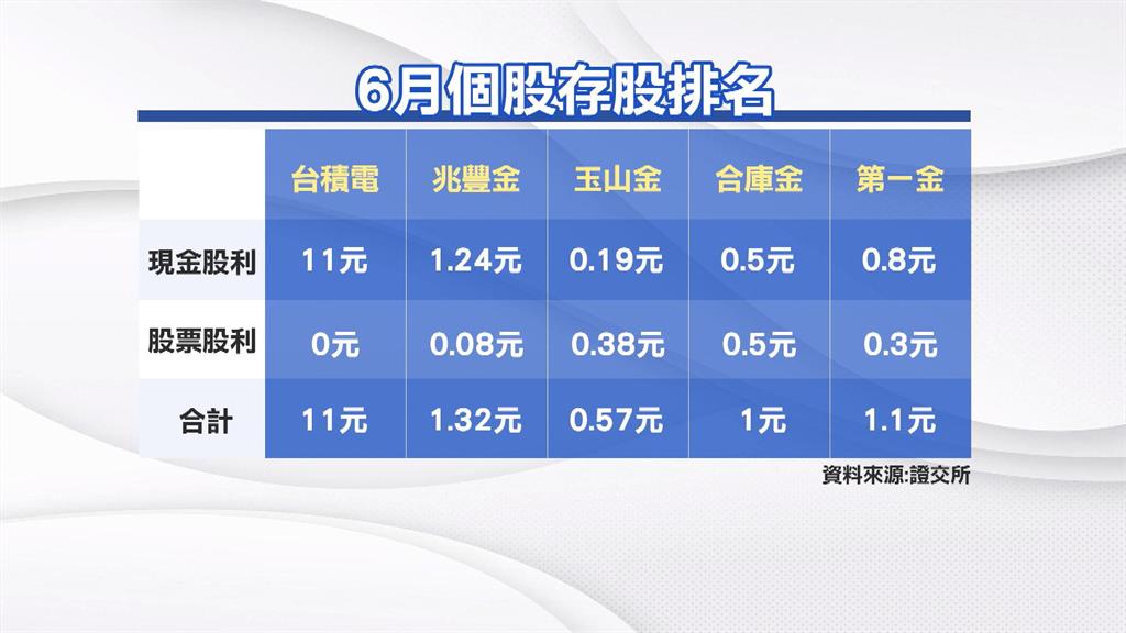 就愛護國神山！　6月存股標的　第一名台積電