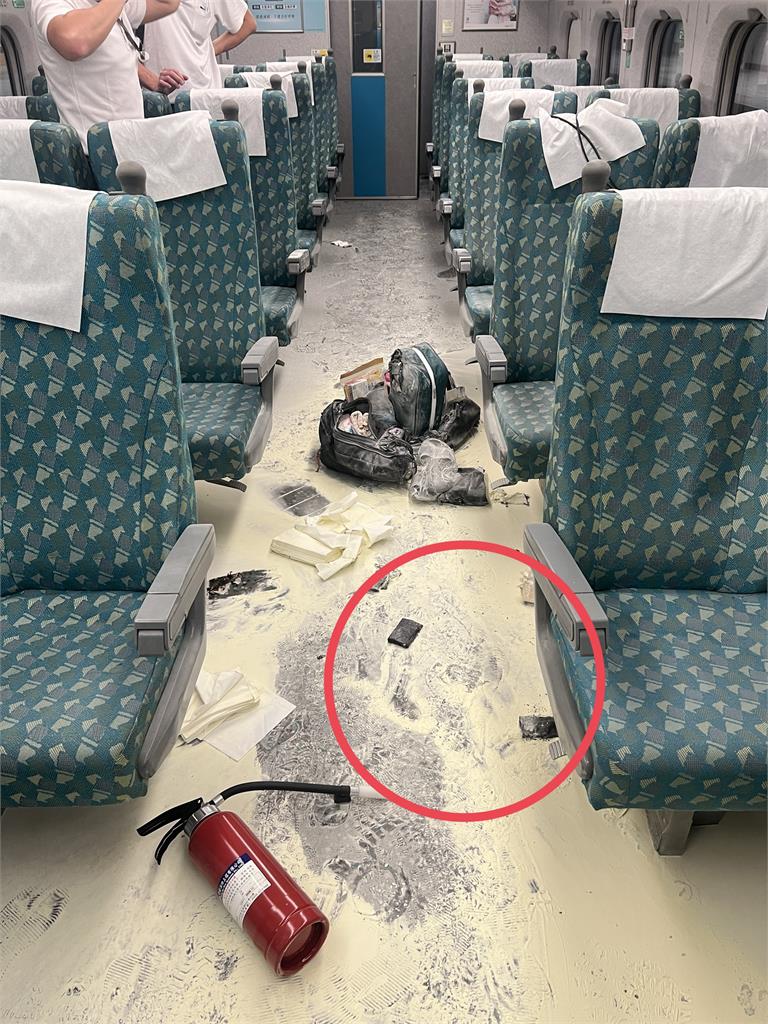 行動電源起火! 高鐵南下車次車廂煙霧迷漫嚇壞乘客