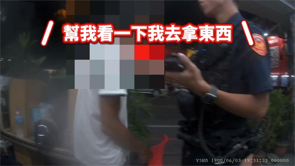 驚！街頭上演警匪追逐　男謊報身分竟背3條通
