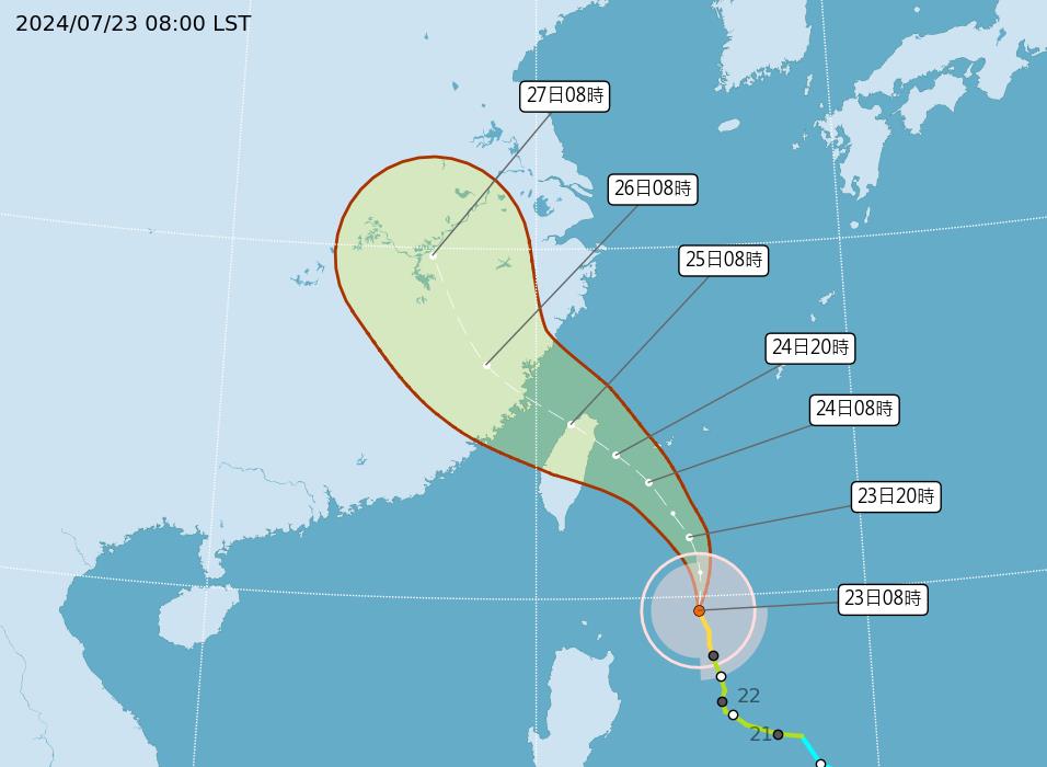 中颱凱米「結構紮實完整」登陸機率高！專家分析2狀況：防強風驟雨