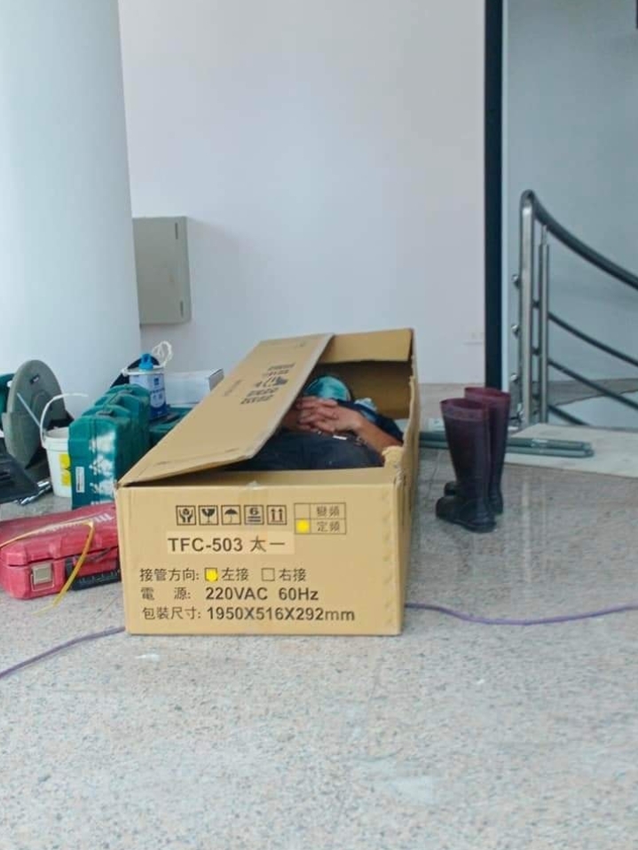 工地「VIP席」曝光!內行一看大讚超好睡 網全歪樓:會被封釘聲吵醒?