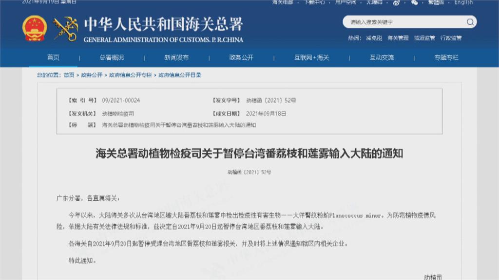 中國禁台釋迦蓮霧9度「已讀不回」　　農委會狀告WTO爭取仲裁