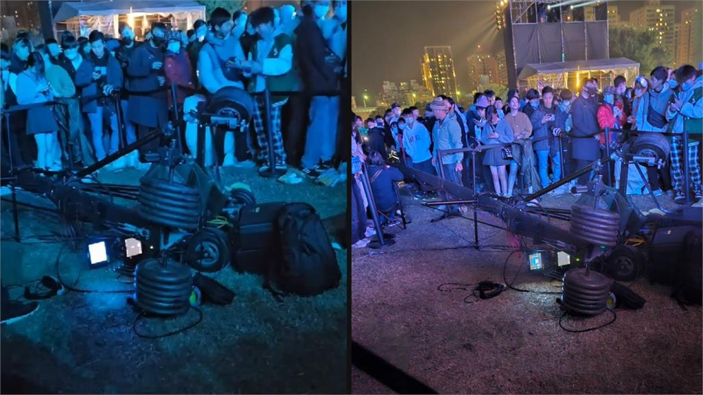 新竹跨年晚會爆意外！吊臂攝影機遭吹落「砸傷6人送醫」現場畫面全曝光