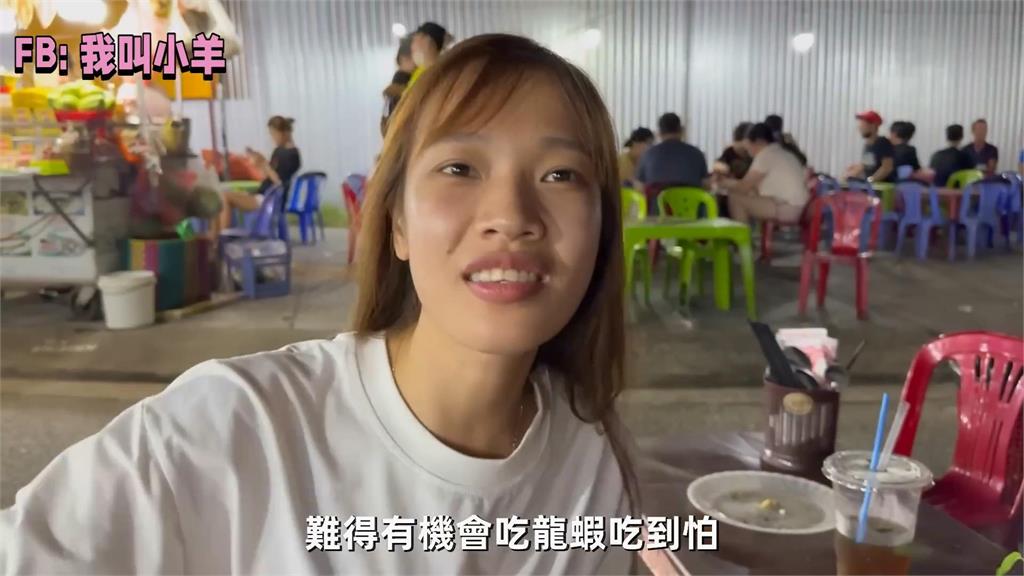 越南龍蝦太便宜!當地夜市入鍋煮泡麵 「奢侈吃法」她笑嘆:吃到怕