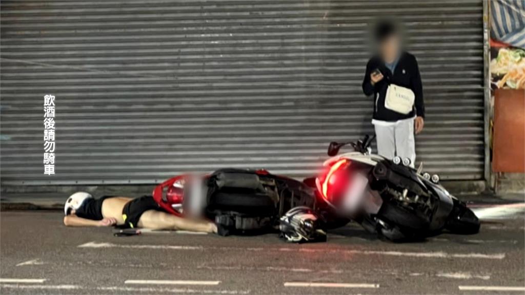 台中騎士鬼切撞車「口鼻緊貼地面」　酒測值超驚人