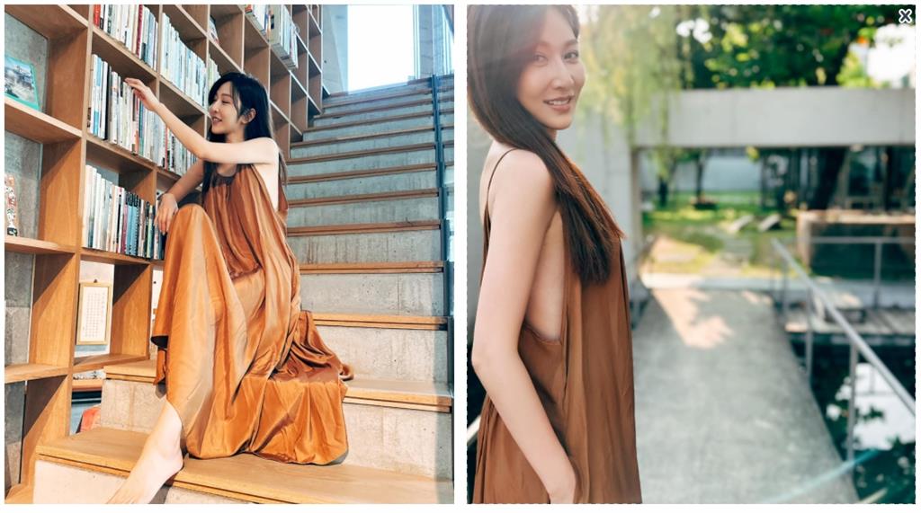 曾莞婷10秒跑跳片「裡面都沒穿」!洋裝大挖空「霸氣側露」網嗨炸