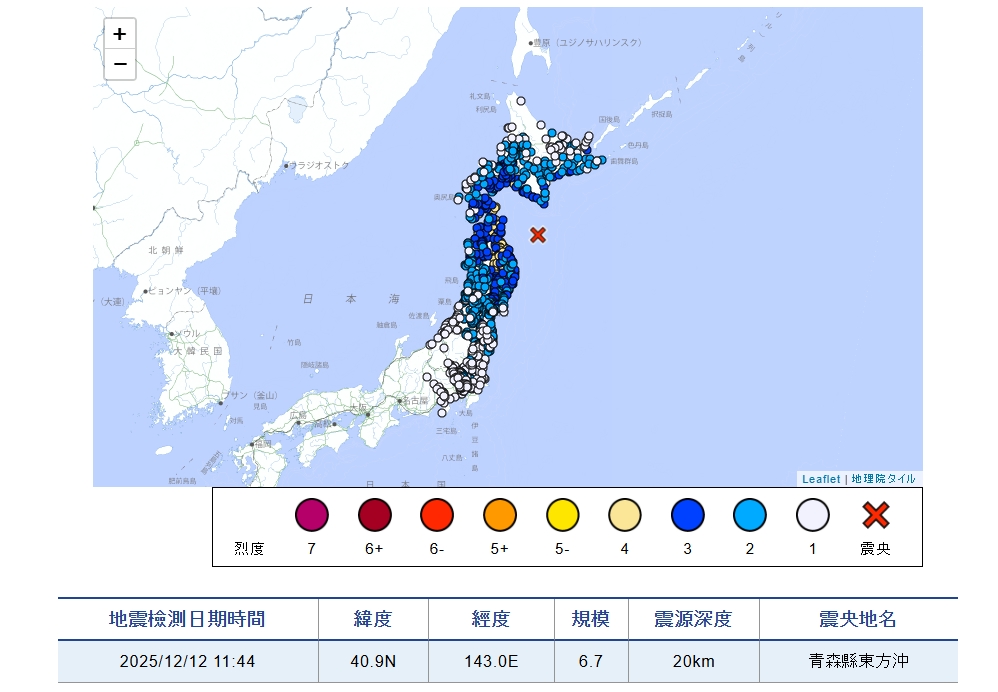 日本一週內2起「6級↑強震」!專家警告:近期恐有「超過7.5級大地震」