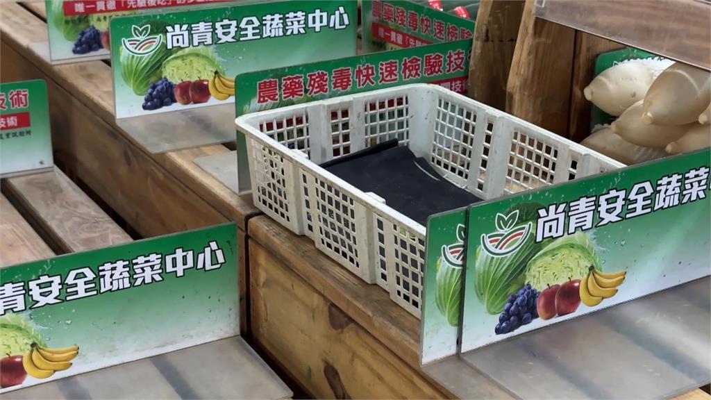 丹娜絲颱風逼近！假日湧現搶購潮　賣場來客量增五成「蔬菜搶購一空」