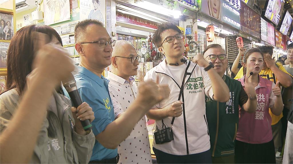 沈伯洋首次夜市掃街拜票　綠營六連霸議員：氣勢最好的一次