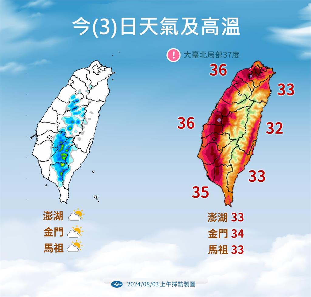 快新聞／把握週末好天氣！下週一低壓帶靠近　風場不穩定、水氣增多