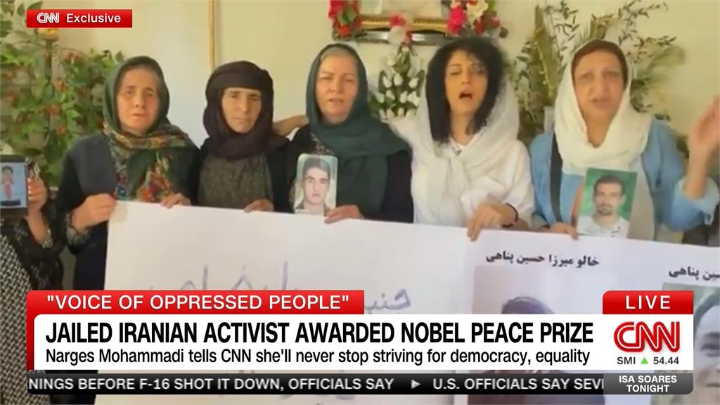 人還關在伊朗監獄中　穆哈瑪迪獲諾貝爾和平獎