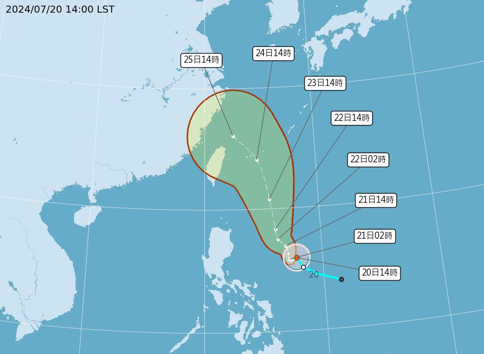 快新聞／凱米颱風「這2天」最接近台灣！最快下週二發海警　強度恐達中颱以上