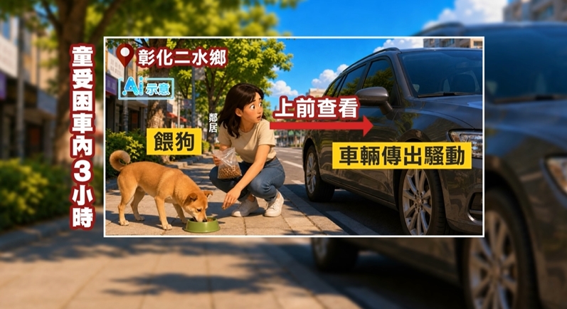 彰化男疑喝到斷片"忘記兒子"! 男童遭獨鎖車內3小時