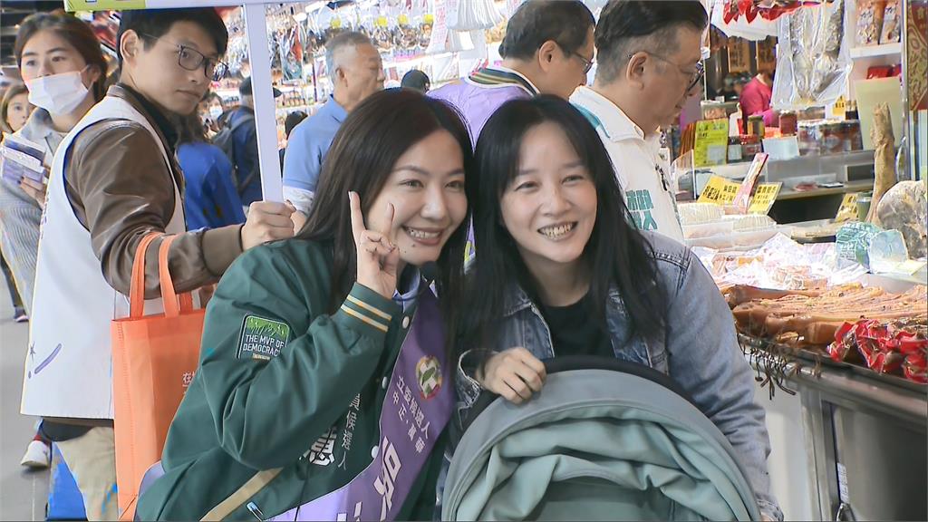 不懼藍白合! 吳沛憶揪「這2人」南門市場拜票
