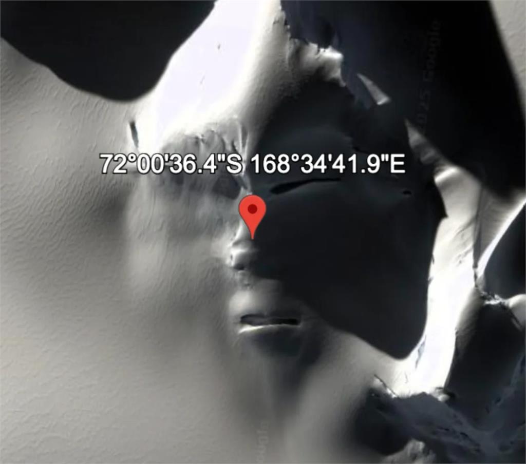 外星人真的出沒?南極衛星照驚見「巨型人臉、五官」…地質學家回應了