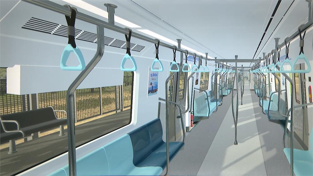 北捷引進韓國樂鐵電聯車　一字型座椅空間寬敞　車側玻璃一片式