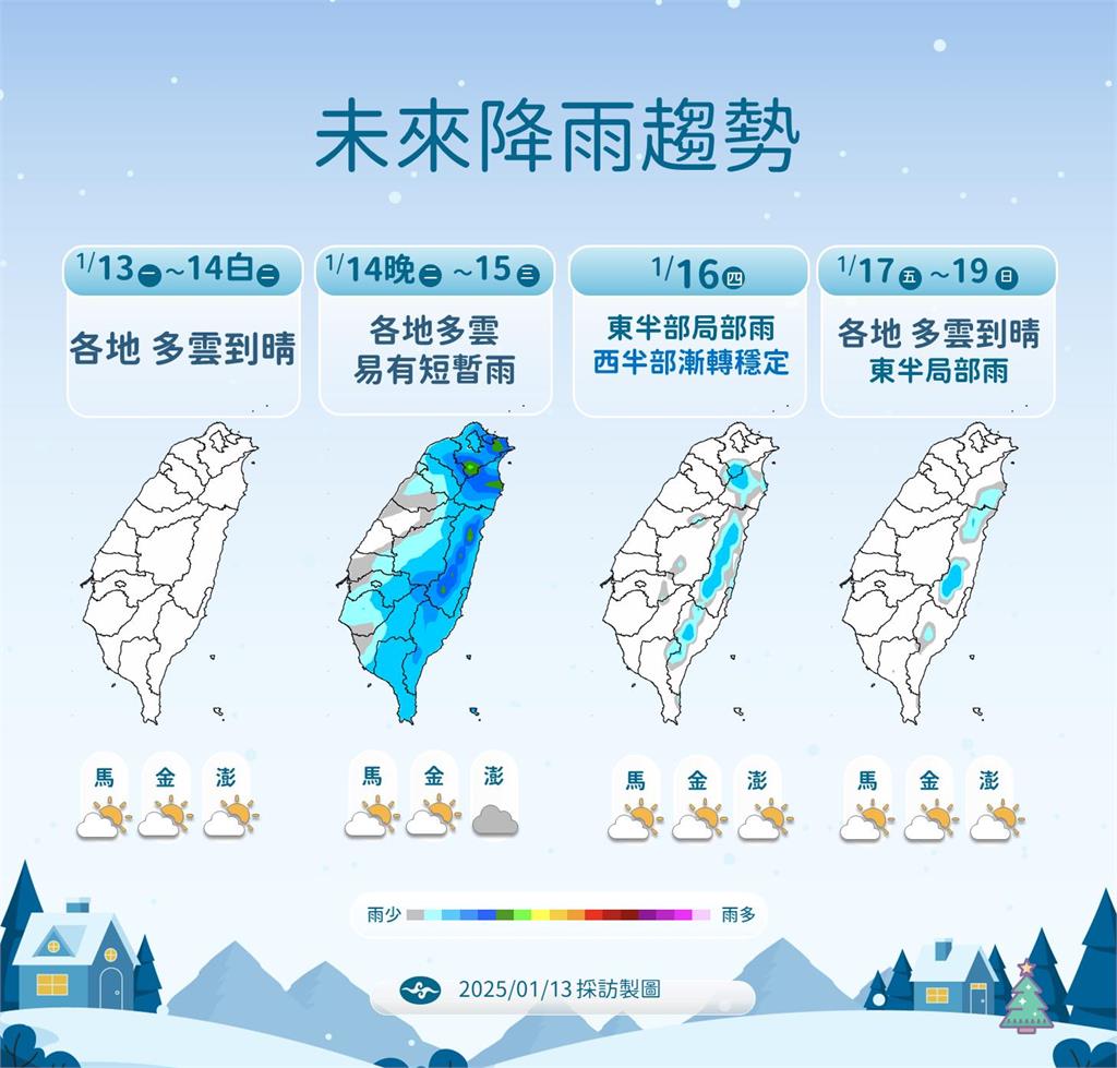 快新聞／今最低溫1度！把握好天氣「明晚起轉濕冷」　最冷時間點曝