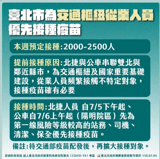 快新聞／今明日替捷運站務、公車司機打疫苗 柯文哲：北捷不打實在是沒道理