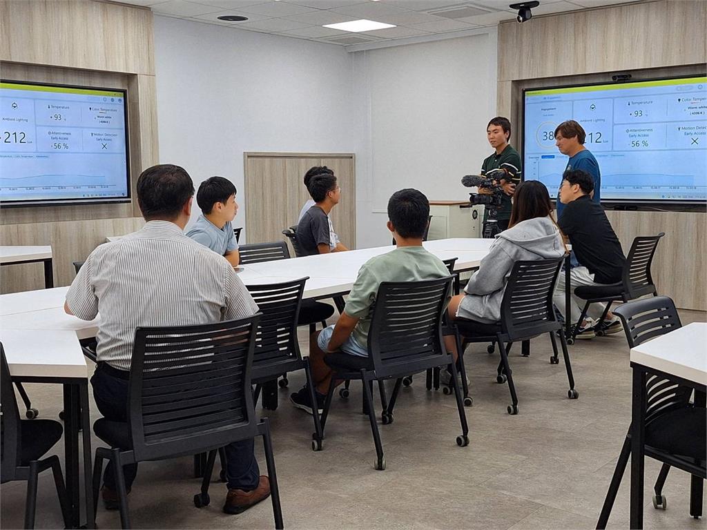 【淡江傳真】韓國KBS新聞台專訪淡江大學AI創智學院 聚焦臺灣AI競爭優勢