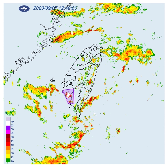 快新聞/17縣市大雨來襲! 台南這「這3區」淹水警戒