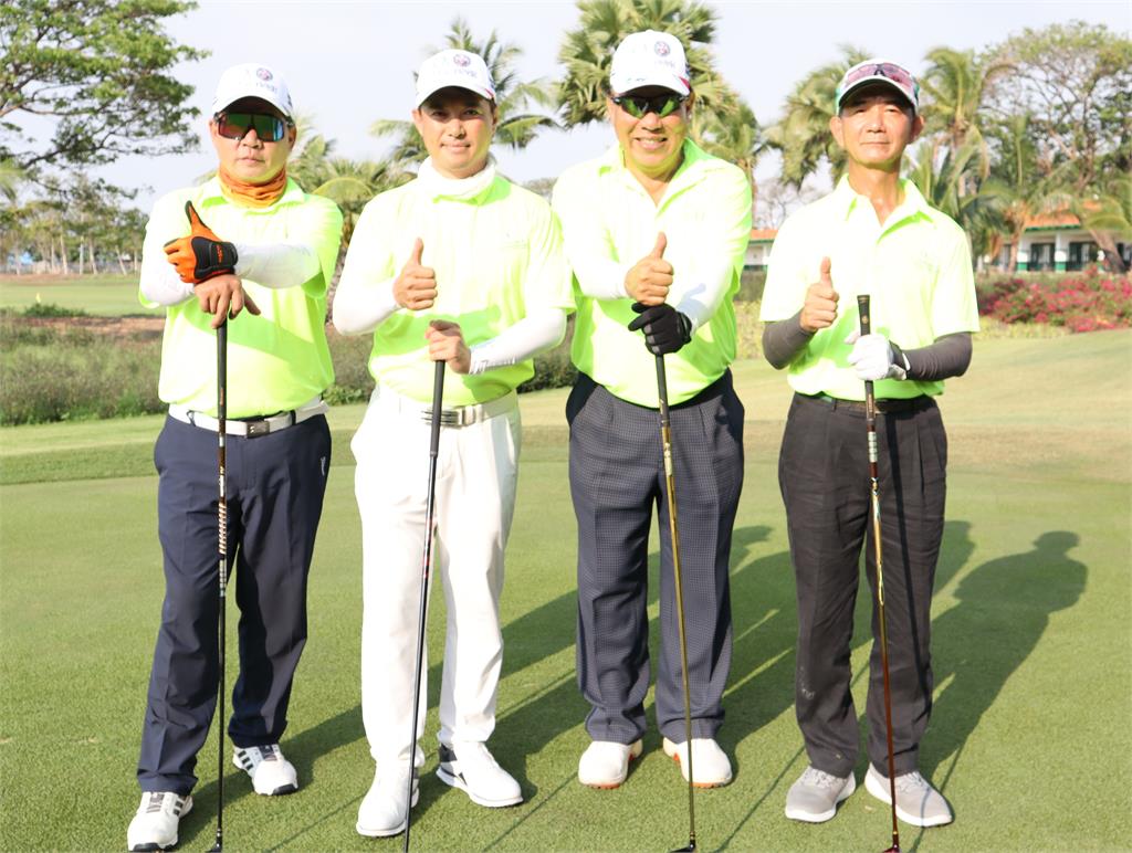 2023泰國台灣日慈善盃高爾夫球邀請賽登場 　150選手頂41度高溫揮桿做公益
