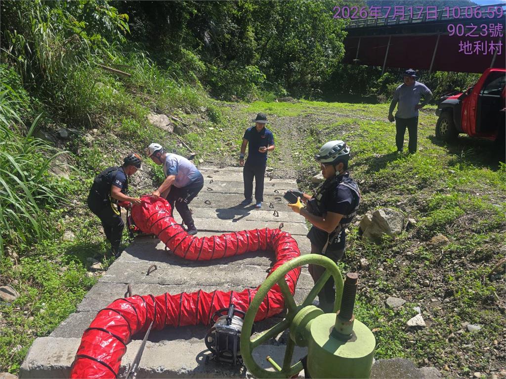 南投信義鄉颱風天前戲水失蹤　搜5天引水道涵洞發現遺體
