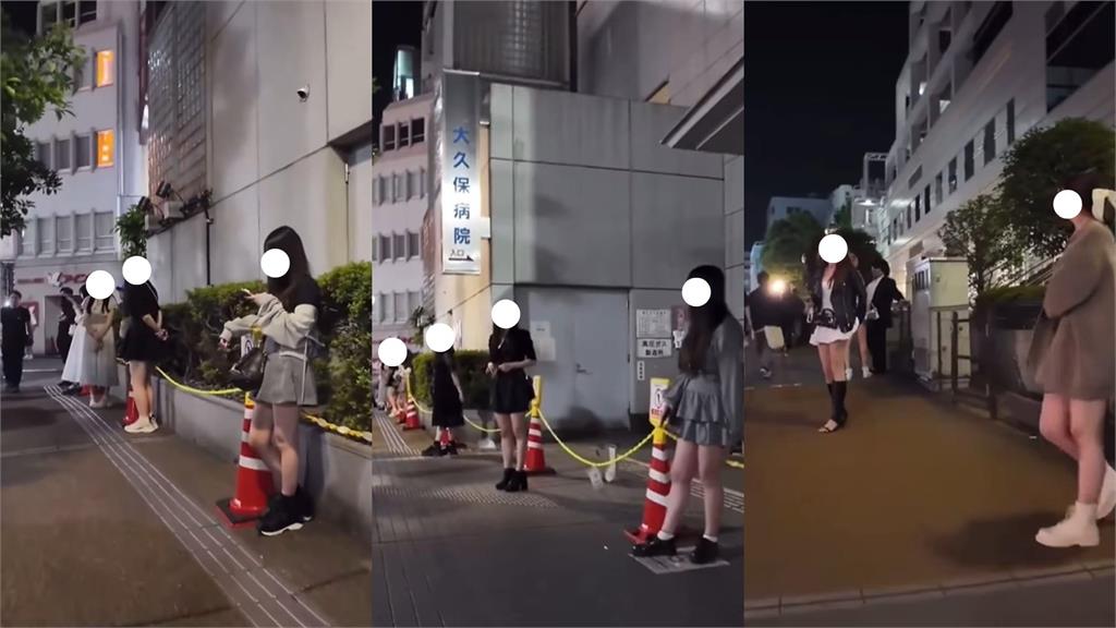 東京大久保公園「性感女郎站1排」接客!櫻花妹自爆2年賺1億:台灣男是我客人