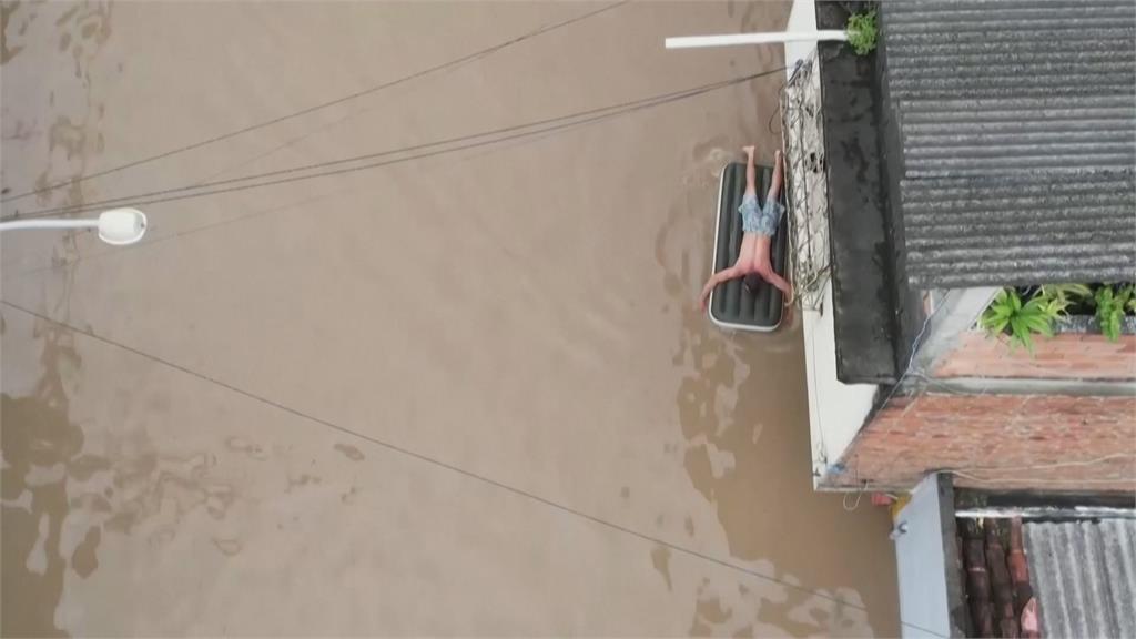 巴西2水壩接連潰堤　洪水暴漲現2公尺高巨浪