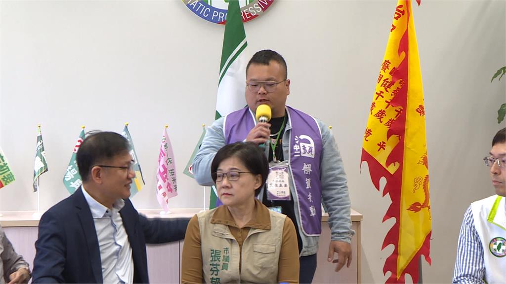 台中市議會民進黨團宣示並肩作戰 全力協助罷團拚第二階段連署達標