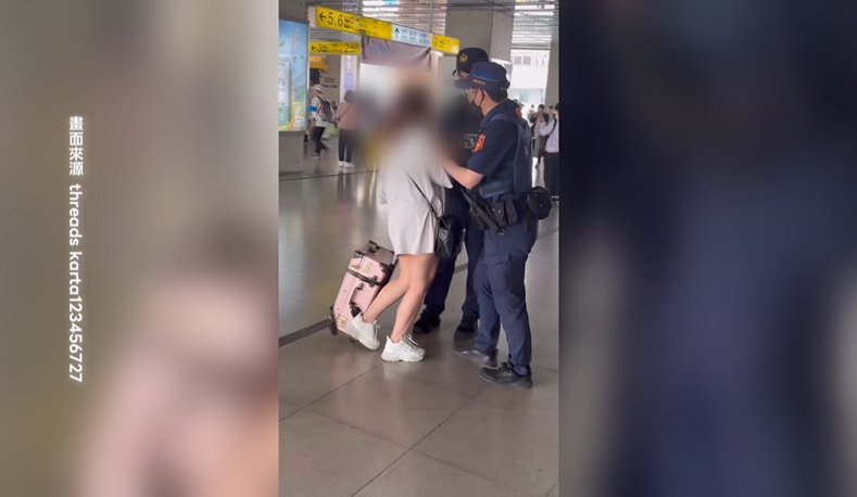 氣噗噗！女子「找嘸車票」大鬧台中車站　遭警攔阻還嗆：沒水準
