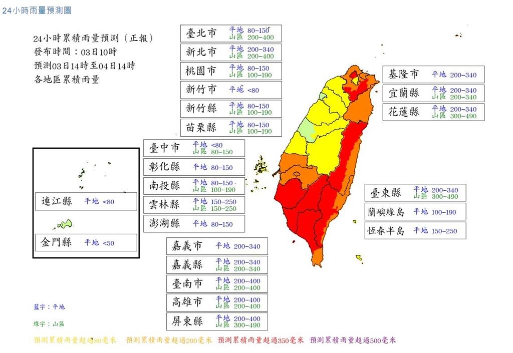 放第3天颱風假變「週休5日」？11縣市「風雨預測」又達標