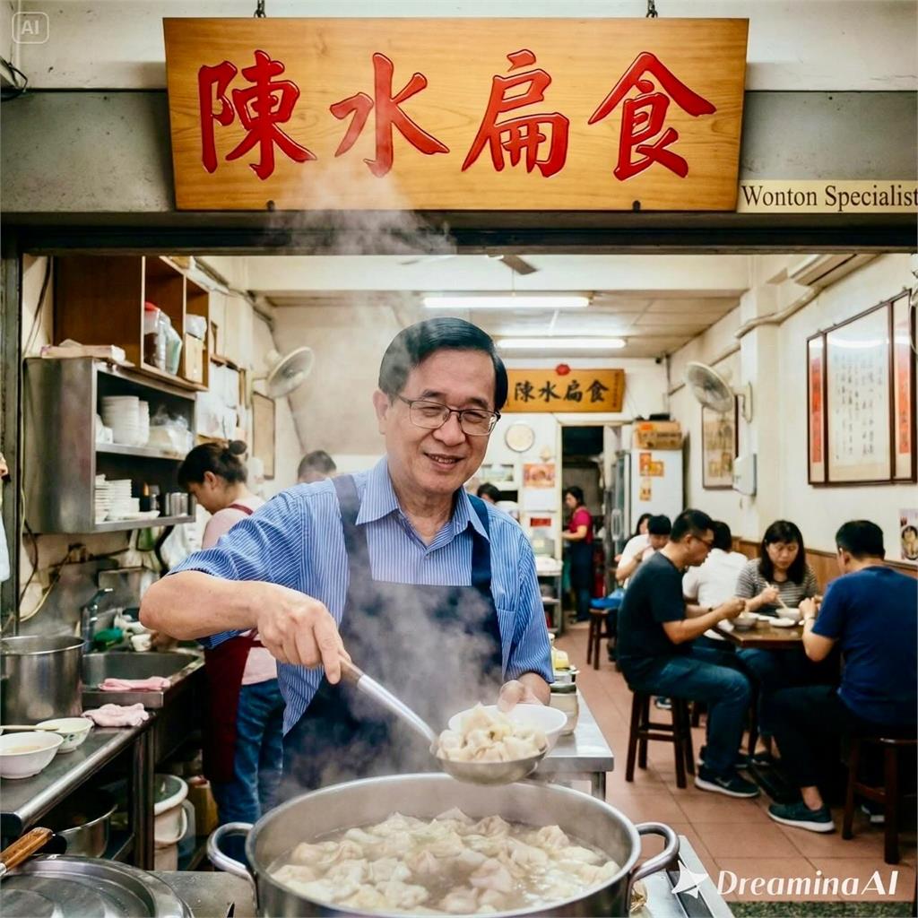 75歲陳水扁突爆「轉行賣小吃」！路邊開店「落差模樣」真相曝光網愣：看起來…