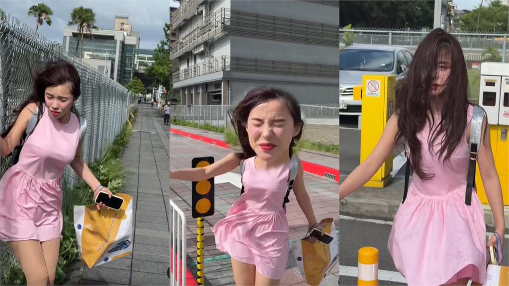 李多慧颱風天慘變身貞子現身街頭？狼狽模樣曝光自嘲：在台3年不怕了！