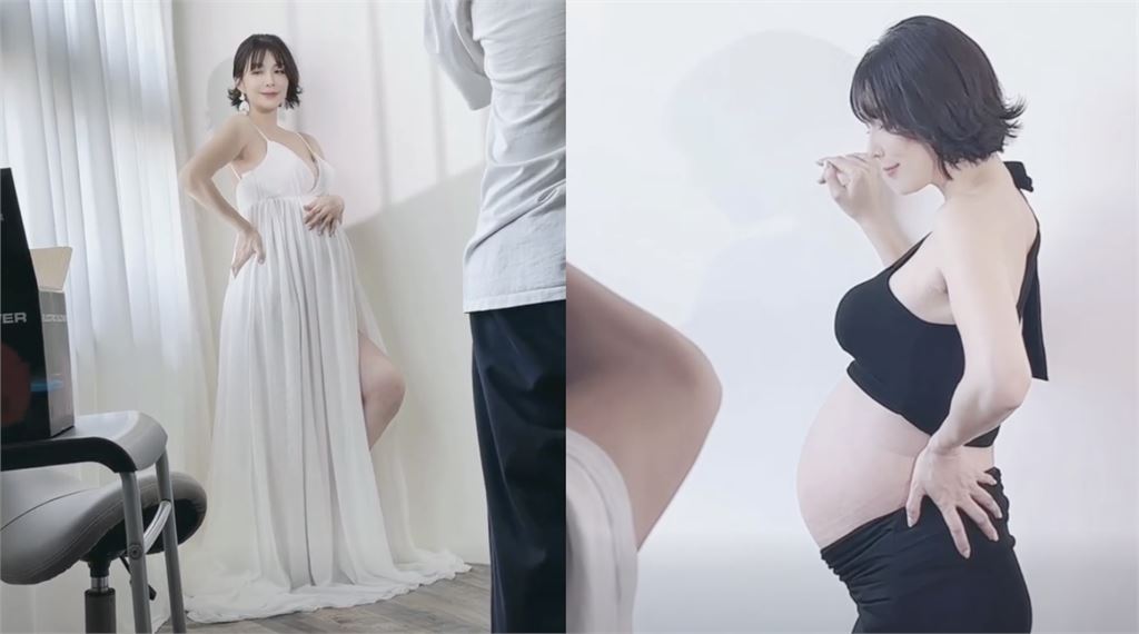 試管雙胞胎卸貨倒數!女星四肢激瘦「秀深V孕肚」拍寫真 絕美近況曝光