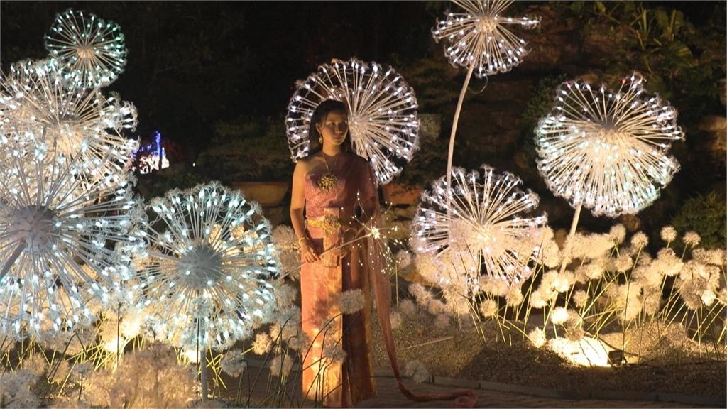泰國第六屆燈光節　互動裝置藝術、燈光花圃超吸睛
