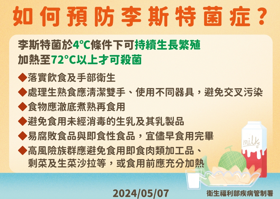快新聞/今年首例!新生兒母嬰垂直傳染李斯特菌 媽媽孕期曾吃「這些食物」