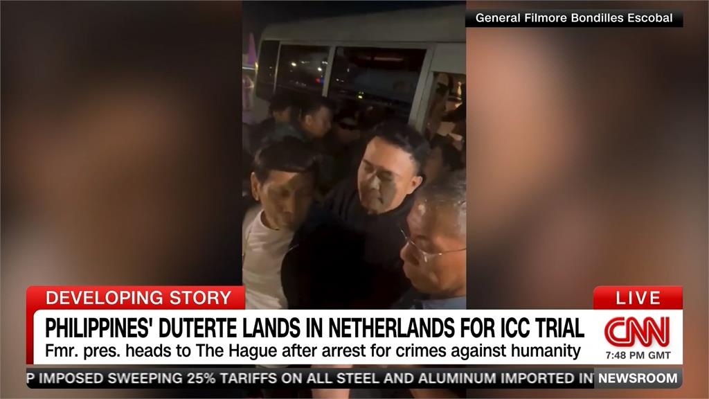 緝毒行動涉危害人類罪 杜特蒂遭ICC逮捕抵達海牙