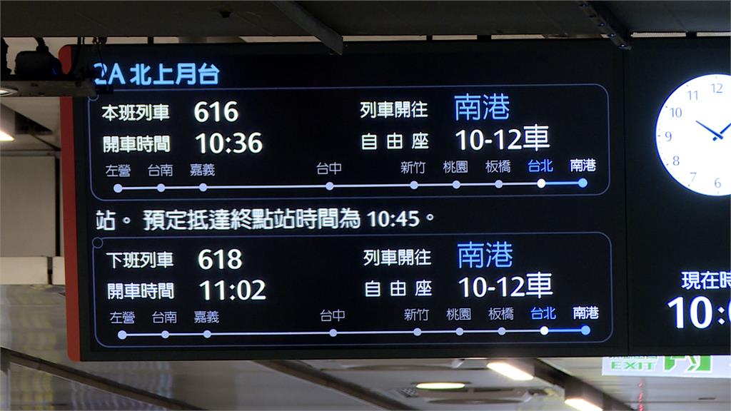 高鐵自由座10到12節標示取消　9/1起採動態調整車廂數量