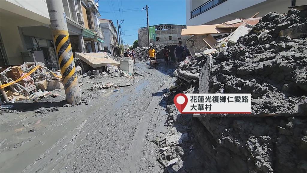 從早忙到晚! 阿陶莫部落"泥沙如山" 僅1青年獨自清運