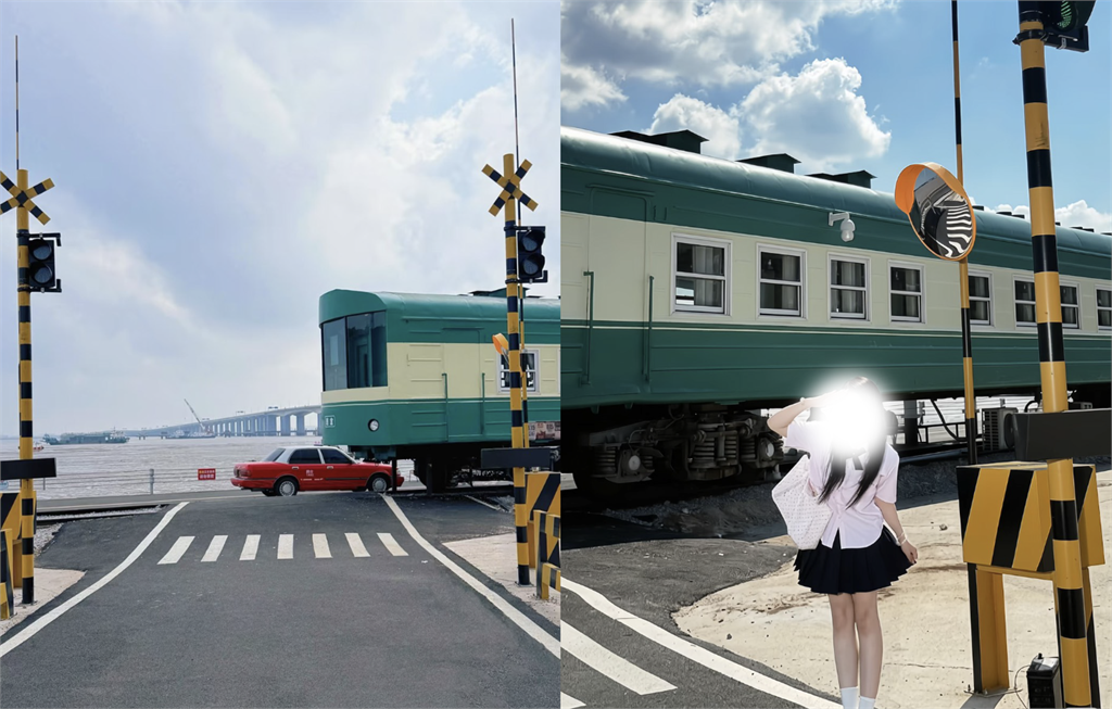 去不了日本？中國驚見「山寨鎌倉」假電車、平交道　日網笑翻狂諷：雙贏