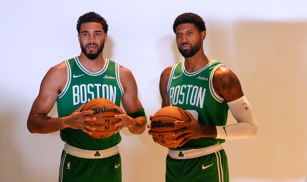 NBA(影)／當「杰倫遇上塔圖姆」！前冠軍拍檔拆夥後再碰面相敬如「冰」