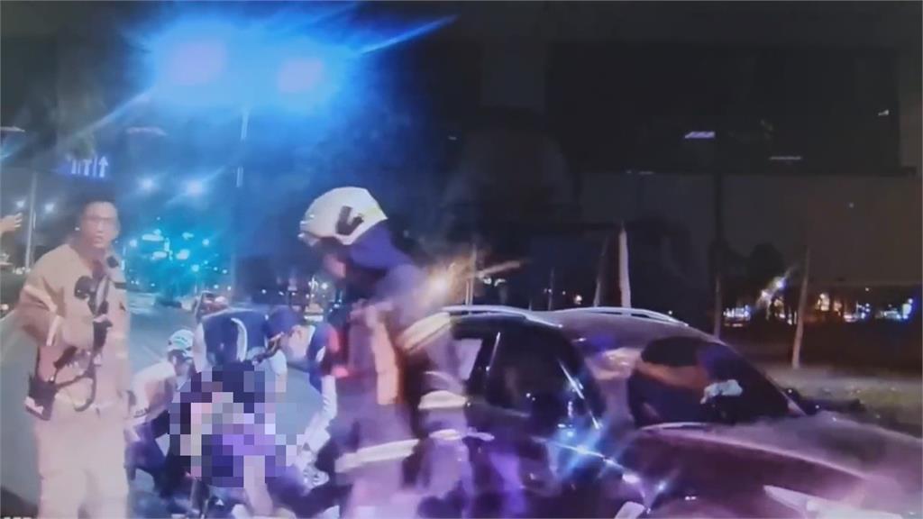 替醉父叫代駕仍釀禍 男抵目的地後竟又上車自撞