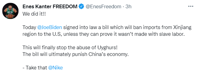快新聞/拜登簽署法案「限制新疆產品進口」 坎特:我們做到了!