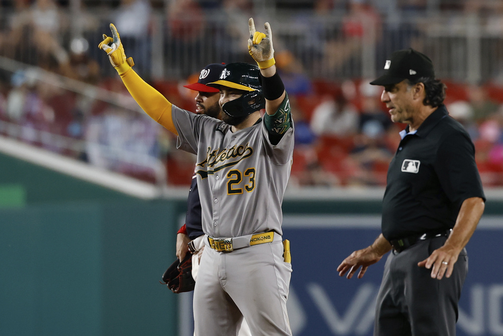 MLB(影)/運動家捕手首度扛第一棒就一鳴驚人 演出單場3響砲創歷史