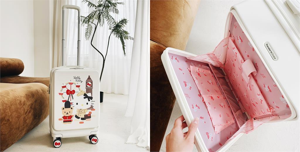 老協珍 x Hello Kitty 推出美國品牌聯名防撞行李箱　掀起年節送禮風暴